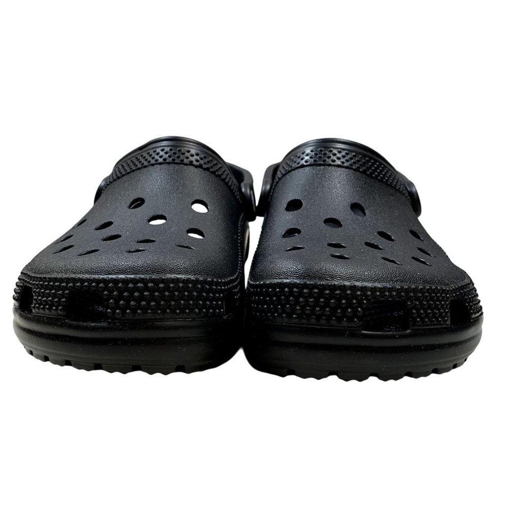 Crocs Classic Clogs Mens 5 Womens 7 Black Slip On Light Water Friendly Sandals 2 - Picture 3 of 13